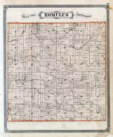 Romulus Township, Hale Creek, Wayne County 1876 with Detroit